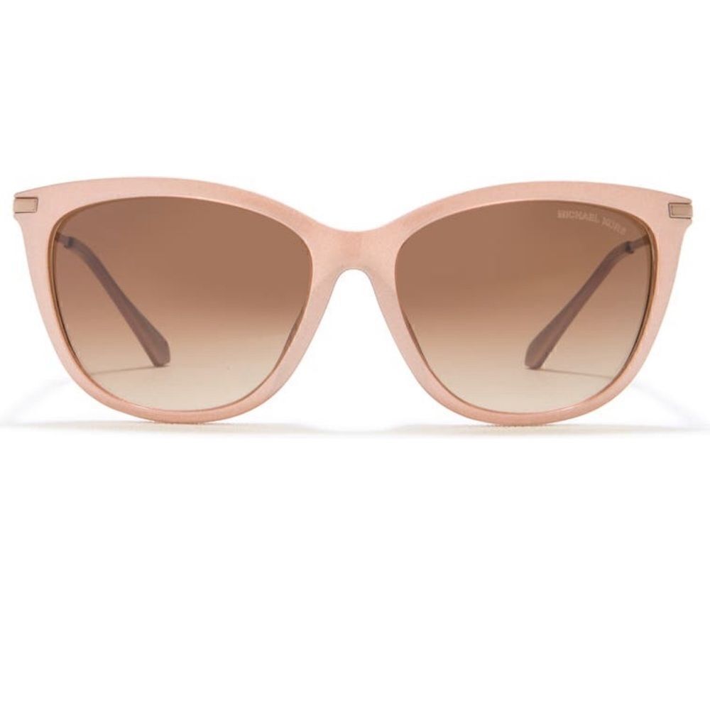 NWT Michael Kors 56mm cat eye sunglasses blush/camel 